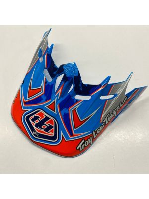 Troy Lee Designs - Helmet Visor cap - Blue / orange